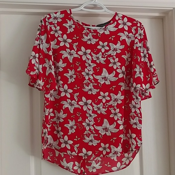 Primark Tops - Patterned Primark blouse with zipper detail